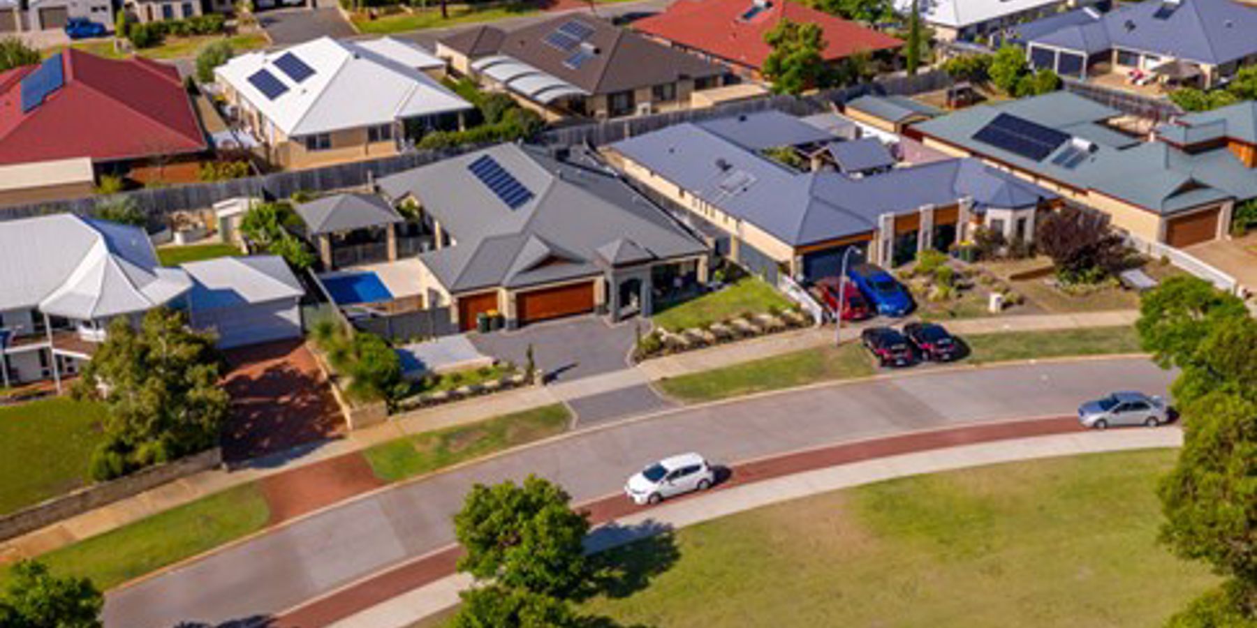 overview of suburb with community bank perth wa